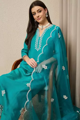 Rama women kurta pant dupatta set