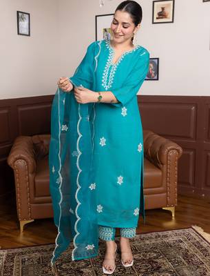 Rama women kurta pant dupatta set 1