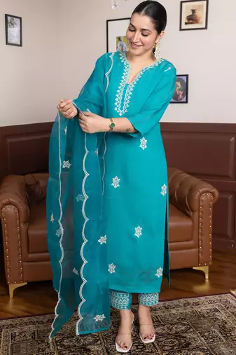 Rama women kurta pant dupatta set