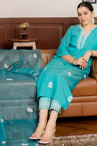 Rama women kurta pant dupatta set