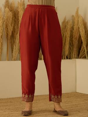 Peach women kurta pant dupatta set 4