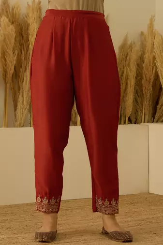 Peach women kurta pant dupatta set