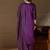 Purple women kurta pant dupatta set