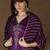 Purple women kurta pant dupatta set