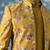 Mustard floral bandhgala jacket set