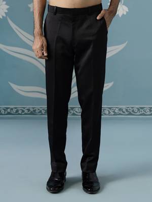 Teal blue textured bandhgala suit 5