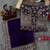 Purple sequins and dori embroidered saree