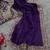 Purple sequins and dori embroidered saree