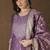 Purple women kurta pant dupatta set
