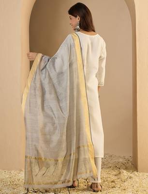 White women kurta pant dupatta set 2