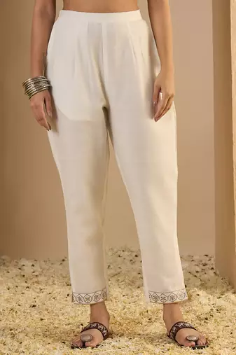 White women kurta pant dupatta set