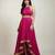 Pink embroidered georgette gown