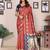 Red soft silk banarasi saree with blouse