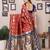 Red soft silk banarasi saree with blouse
