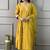 Mustard viscose chanderi anarkali sttiched suit