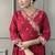 Maroon viscose chanderi anarkali sttiched suit