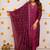 Wine color chanderi viscose sttiched kurta set