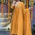 Light orange color viscose chanderi anarkali suit