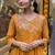 Light orange color viscose chanderi anarkali suit