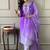 Light purple color muslin embroidered kurta set