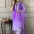 Light purple color muslin embroidered kurta set