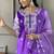 Light purple color muslin embroidered kurta set