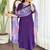 Purple chanderi viscose  ready made suit