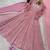 dusty rose silk blend anarkali gown