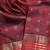 Maroon pure zari silk saree