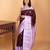 Wine purple and  lavender butta weave pure kanchi silk saree