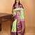 Pista green and orchid purple traditional kanchi pure silk saree