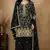 Black chinon silk full stitched free size palazzo suits upto 44