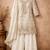 White chinon silk full stitched free size palazzo suits