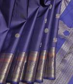 Royal blue pure zari silk saree