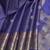 Royal blue pure zari silk saree