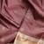 Chocolate and beige pure zari silk saree