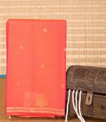 Peach butta pure touch silk saree