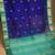 Royal blue and turquoise blue kanchi silk cotton saree