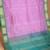 Lavender and turquoise blue  kanchi silk cotton saree