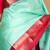 Pink and green pure silk saree