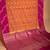 Dual tone orange and purple designer pure touch silk saree