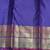 Bright blue pure zari silk saree