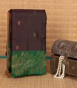 Coffee brown pattu saree