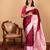 Maroon and pink silk saree