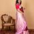 Maroon and pink silk saree