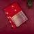 Red and gold semi silk saree