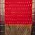 Red and gold semi silk saree