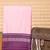 Baby pink and purple semi silk saree