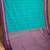 Rama blue and purple korvai semi silk saree
