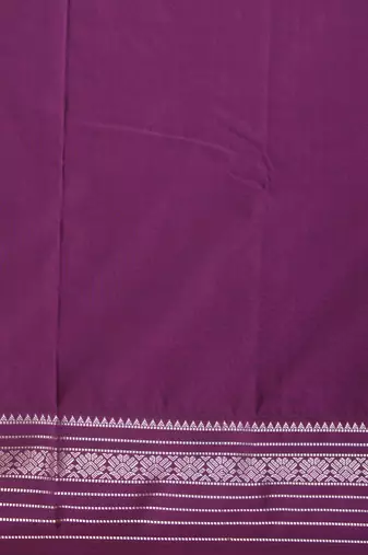 Rama blue and purple korvai semi silk saree with blouse